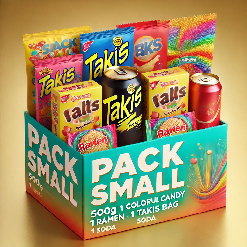 Pack small : 500g/+1 BULDAK/+1 TAKIS/+1 BOISSON