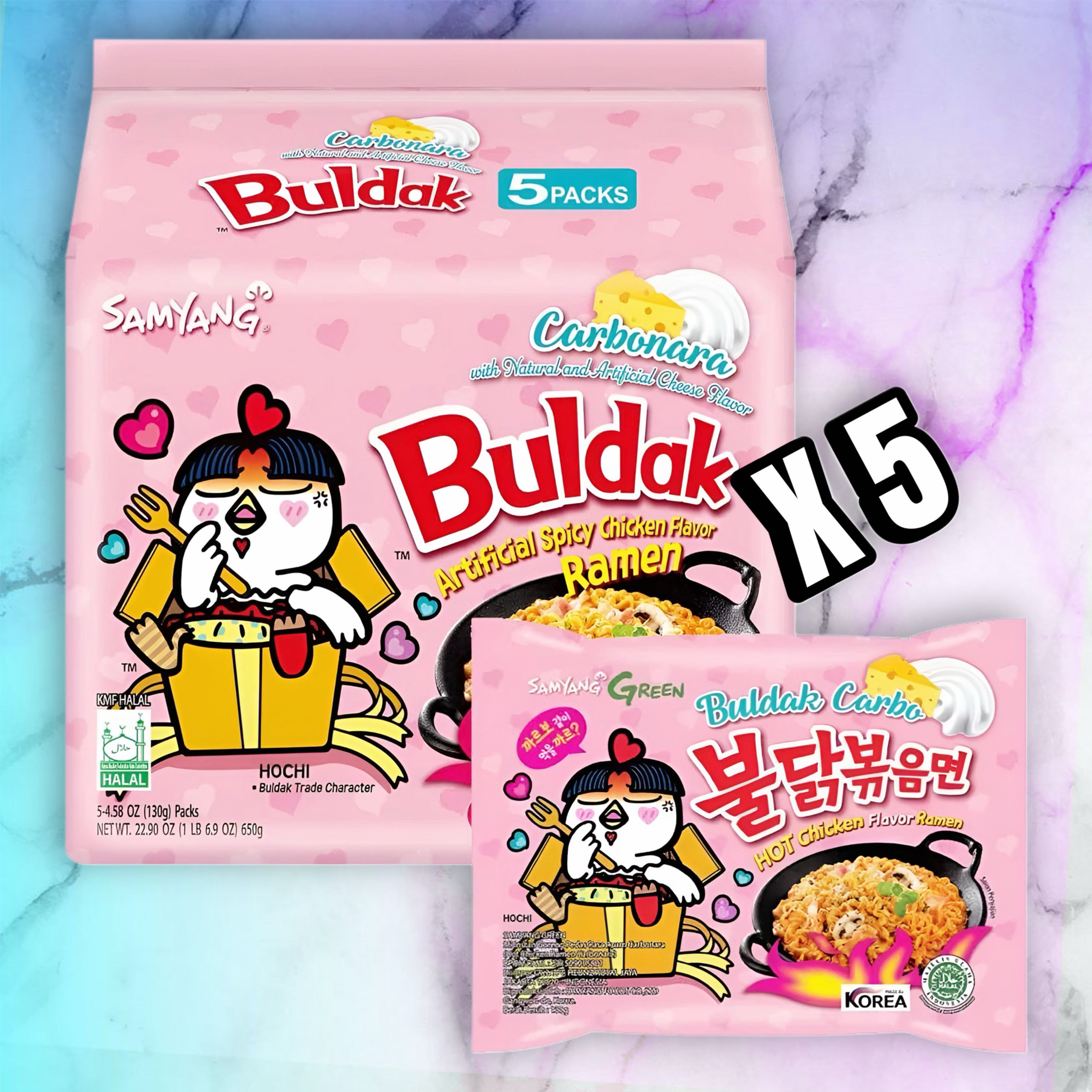 PACK : x5 Buldak Carbonara 🍜